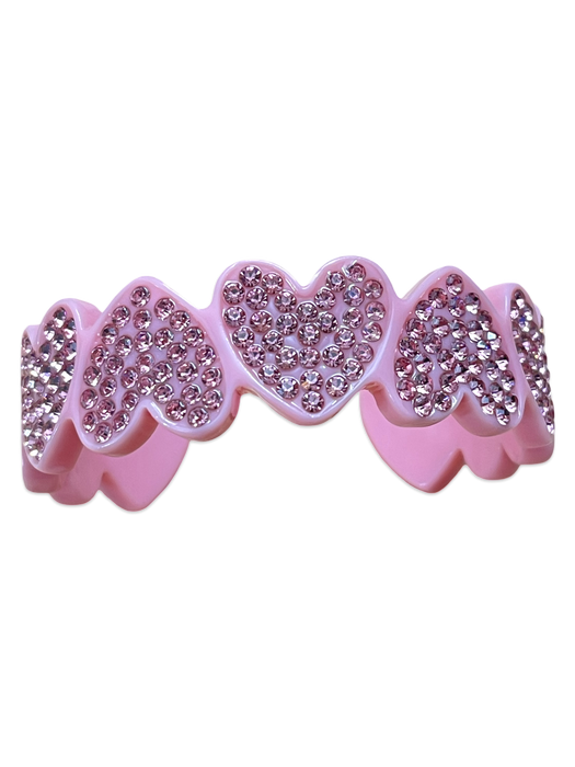 Crystal Heart to Heart Cuff