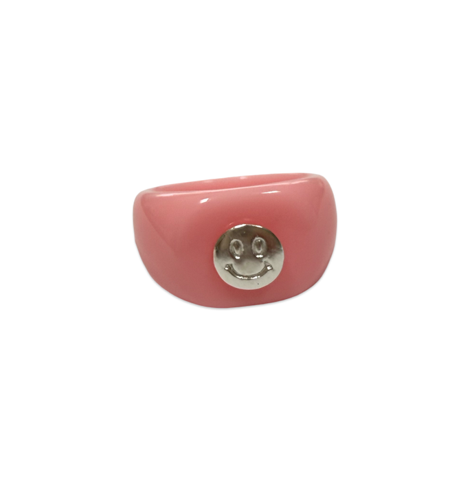 Sterling Silver Smiley Face Ring