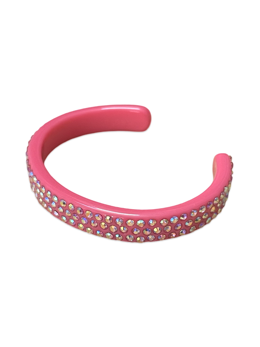 Thin Crystal Encrusted Cuff Bracelet