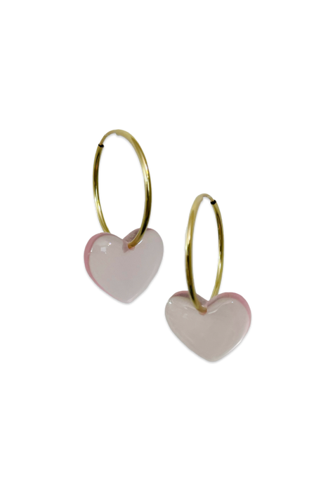 Puffy Heart 14KT Gold-Filled Hoops