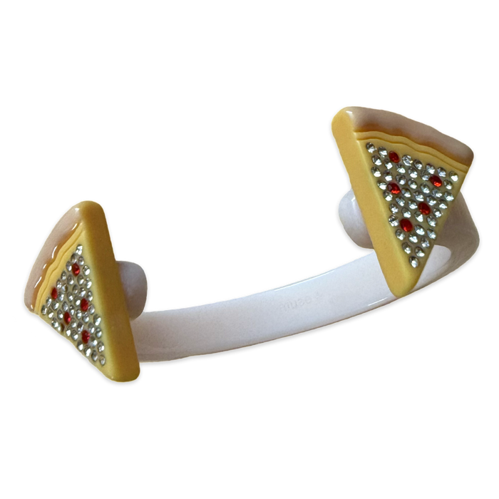 Crystal Pizza Thin Cuff