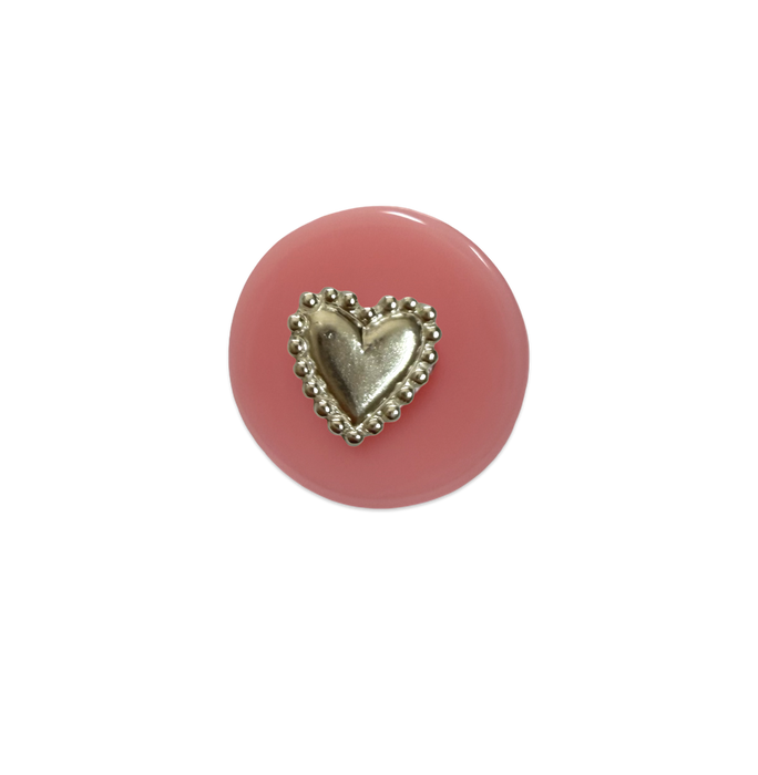 Sterling Silver Pebbled Heart Ring