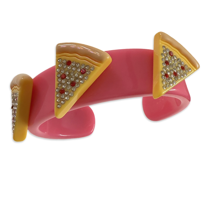 Crystal Pizza Wide Cuff
