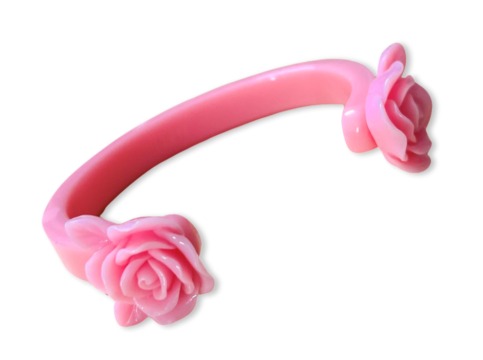 Medium Rose Floating Cuff