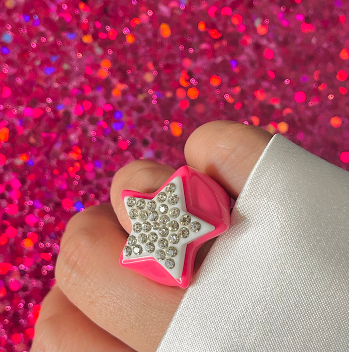 Star Base Large Crystal Star Ring