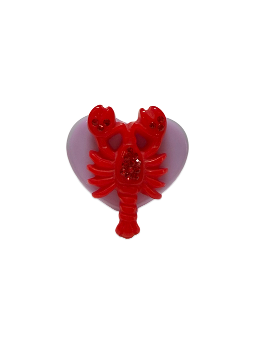 Crystal Lobster Circle and Heart LIMITED