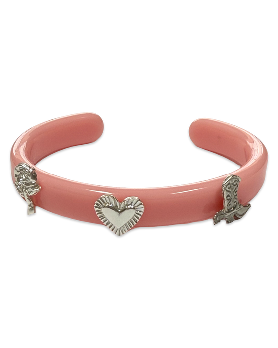 Sterling Silver Western Thin Cuff