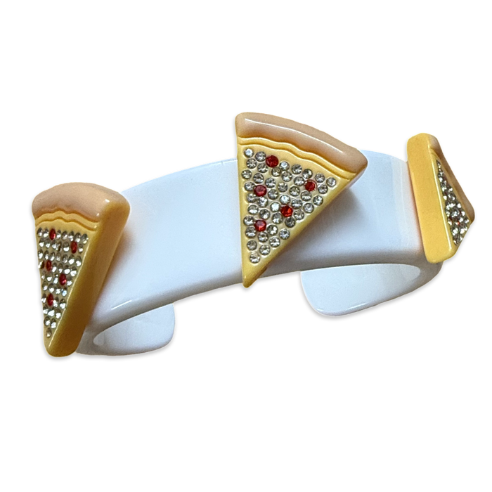 Crystal Pizza Wide Cuff