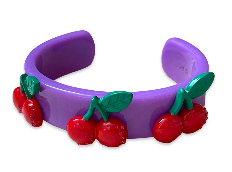 Crystal Cherry Wide Cuff