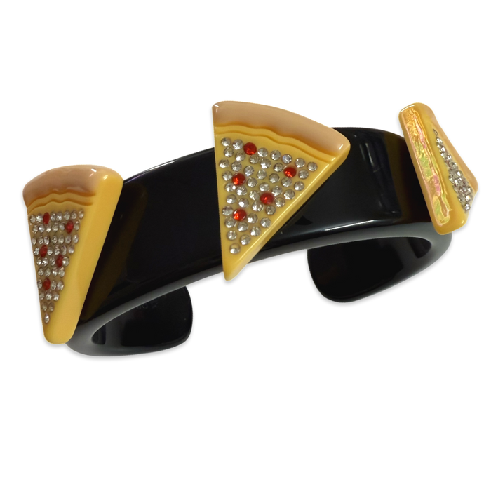Crystal Pizza Wide Cuff