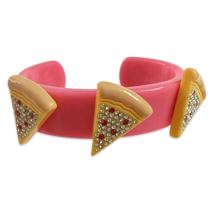 Crystal Pizza Wide Cuff
