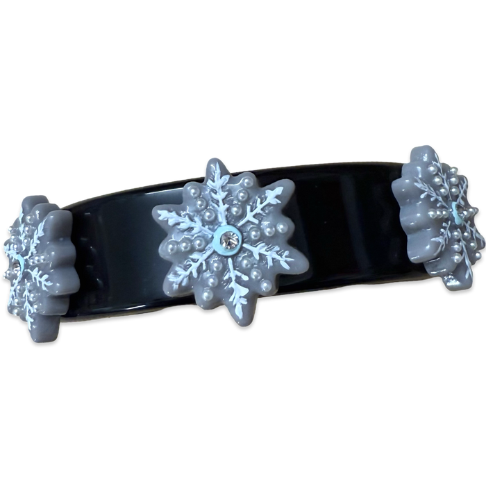 Snowflake Wide Cuff Bracelet