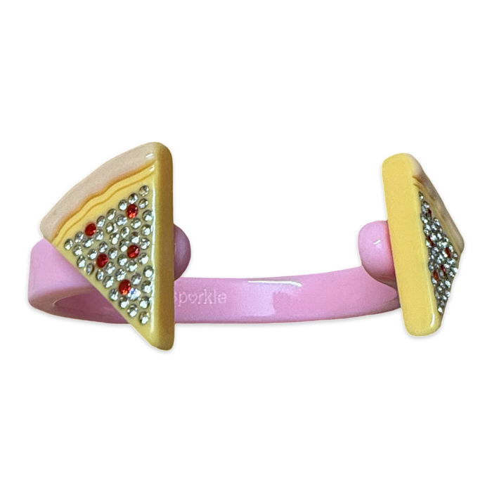Crystal Pizza Thin Cuff