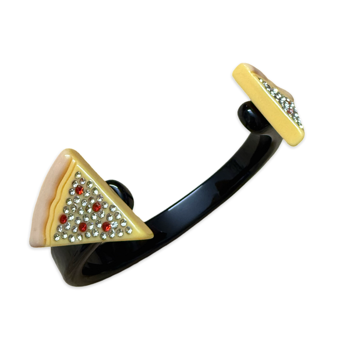 Crystal Pizza Thin Cuff