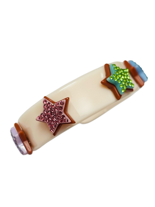 Multi Stacked Star Wide Cuff