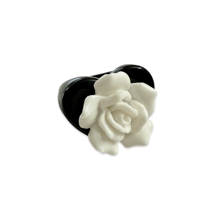 Rose Bloom Heart Ring