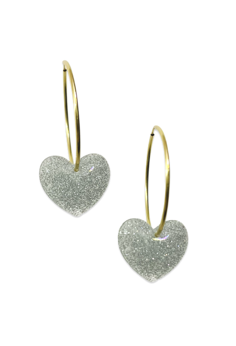 Puffy Heart 14KT Gold-Filled Hoops