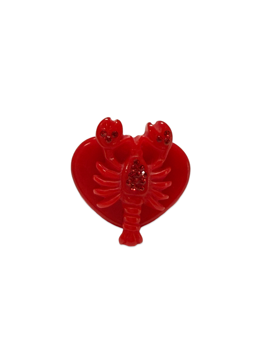 Crystal Lobster Circle and Heart LIMITED