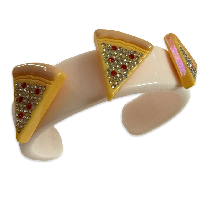 Crystal Pizza Wide Cuff