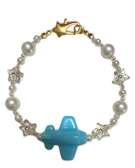 Crystal Beaded Plane Bracelet