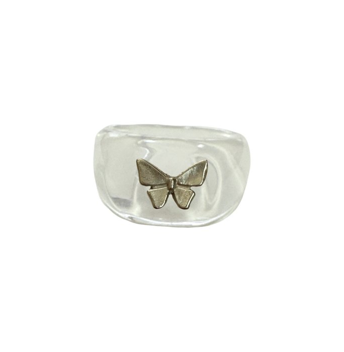 Sterling Silver Butterfly Ring