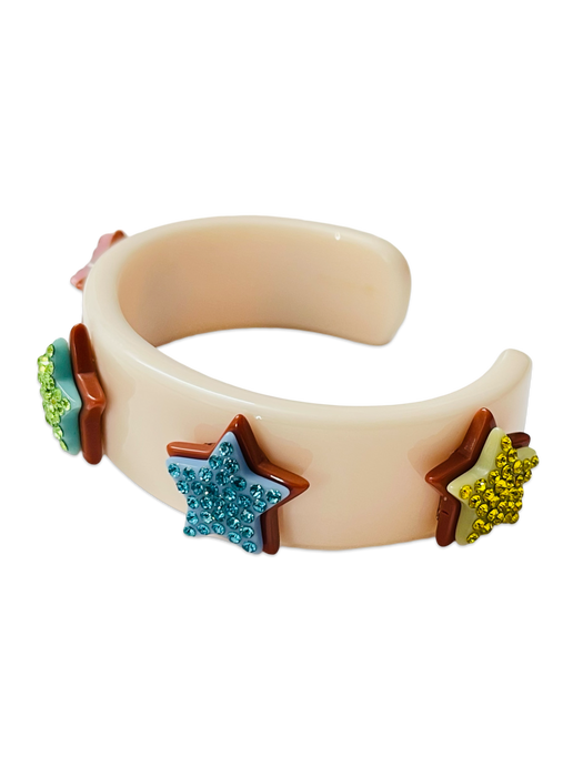 Multi Stacked Star Wide Cuff