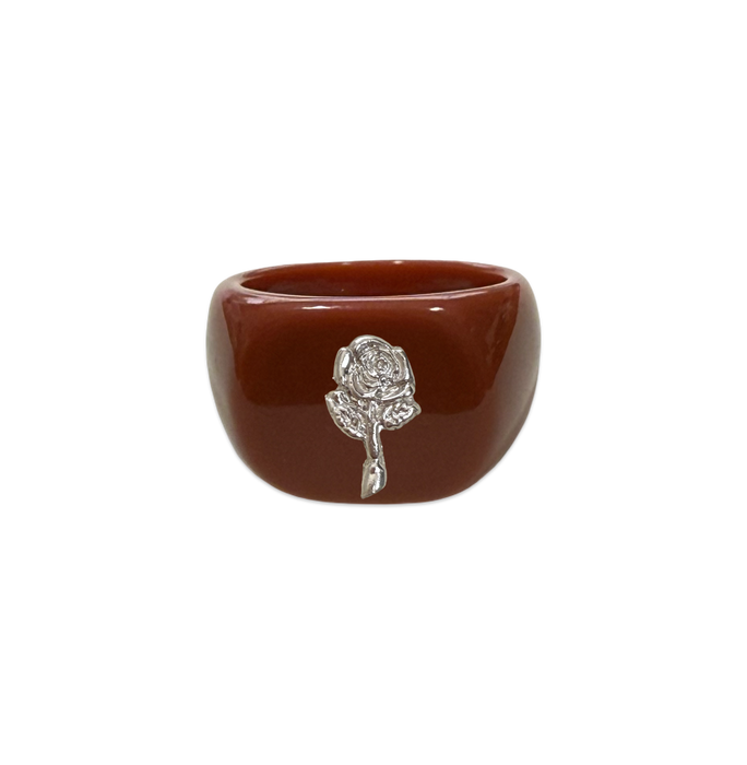 Sterling Silver Rose Ring
