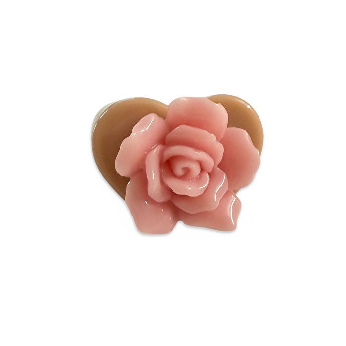 Rose Bloom Heart Ring