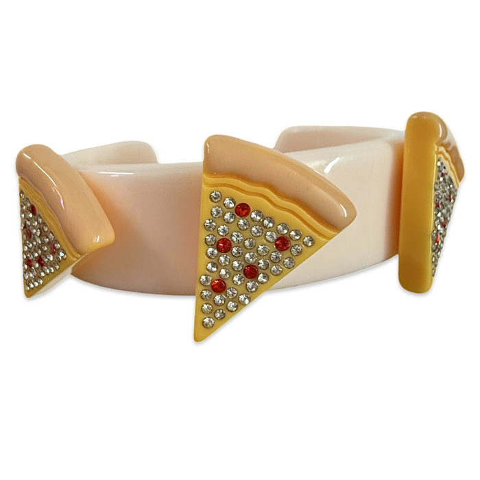 Crystal Pizza Wide Cuff