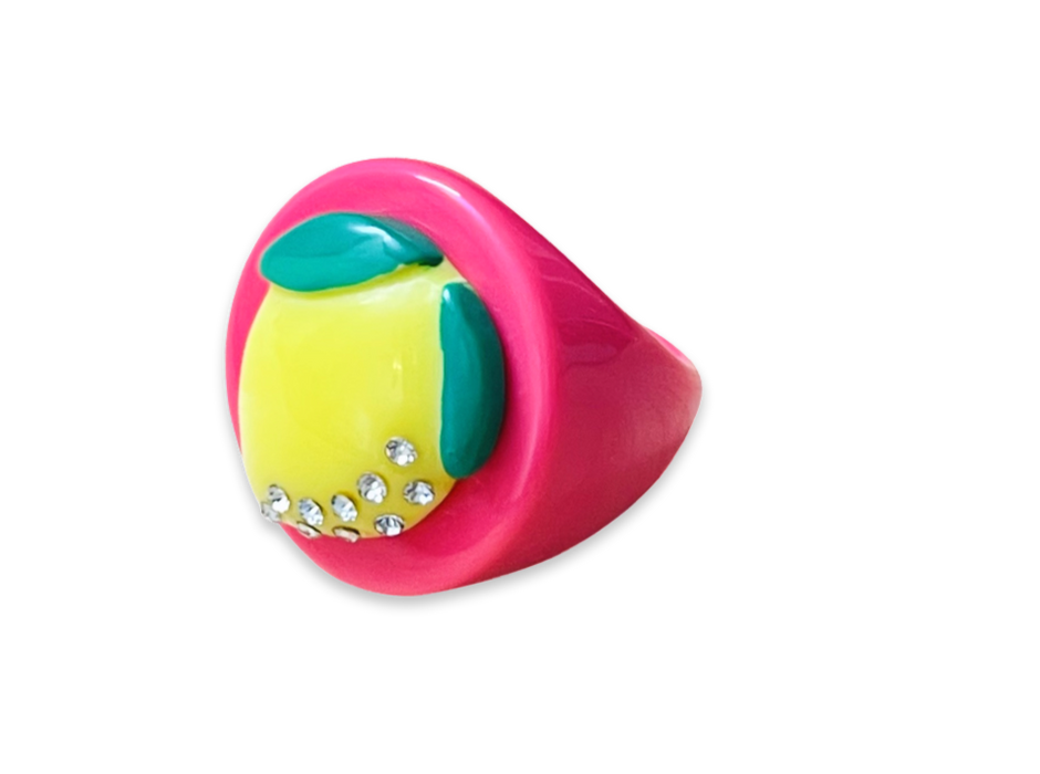 Crystal Lemon Ring