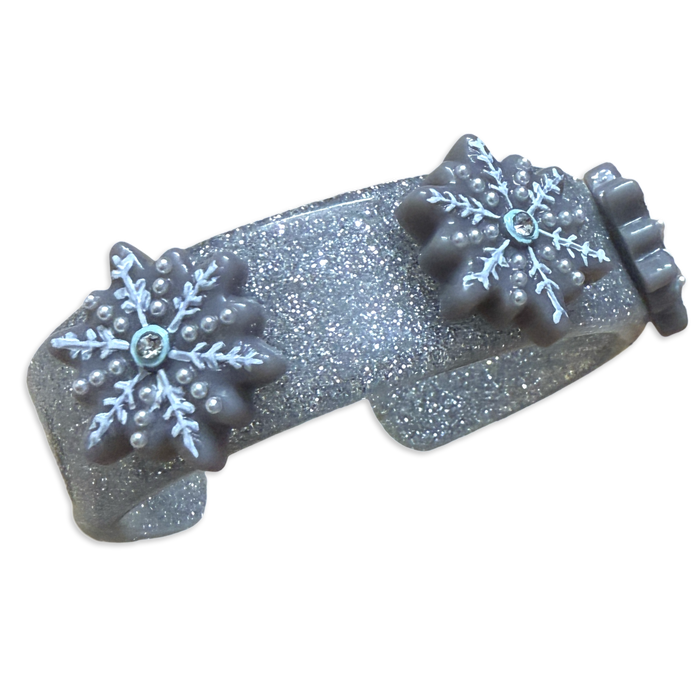 Snowflake Wide Cuff Bracelet