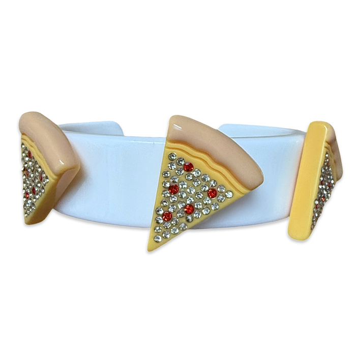 Crystal Pizza Wide Cuff