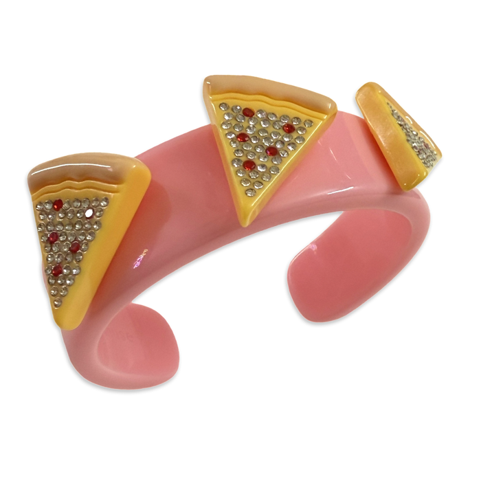 Crystal Pizza Wide Cuff