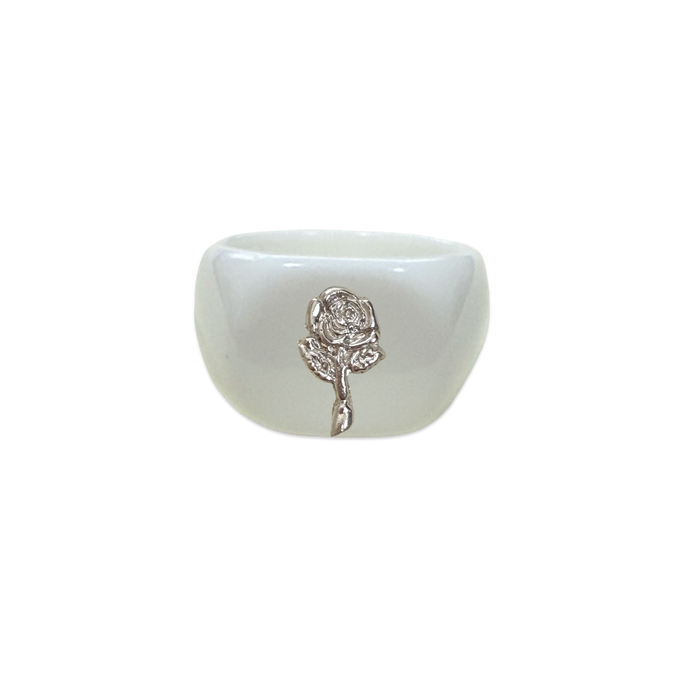 Sterling Silver Rose Ring