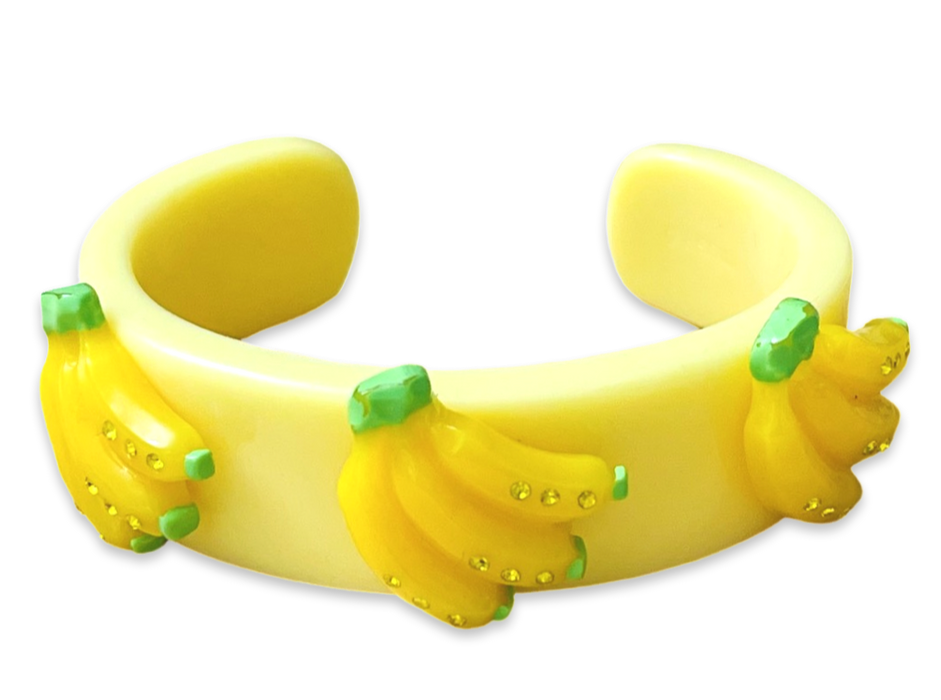 Crystal Bananas Wide Cuff