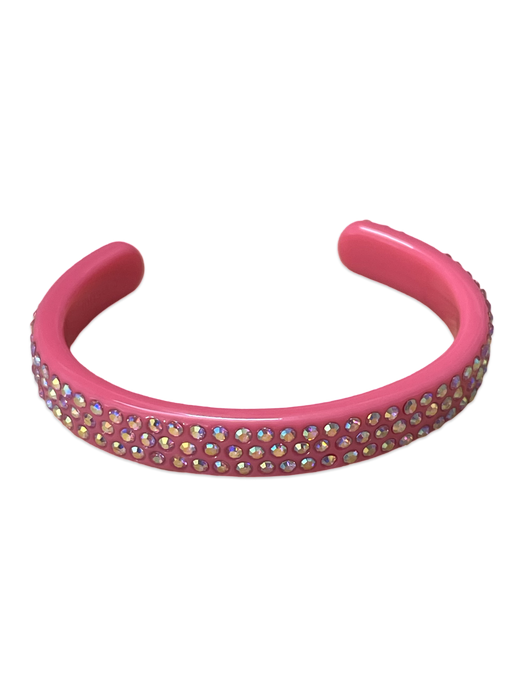 Thin Crystal Encrusted Cuff Bracelet