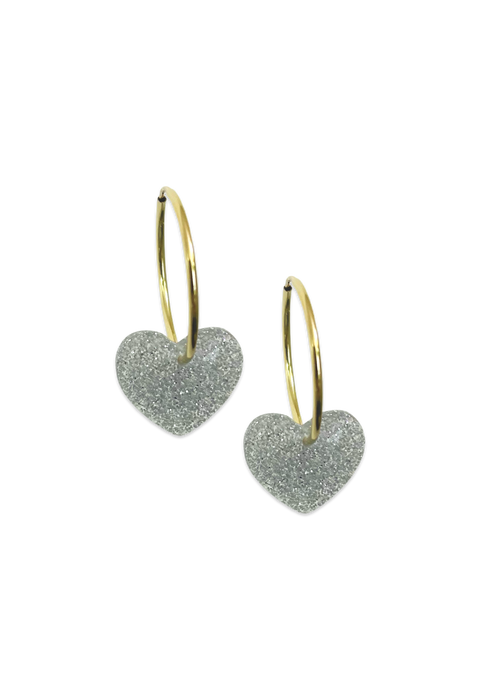 Puffy Heart 14KT Gold-Filled Hoops