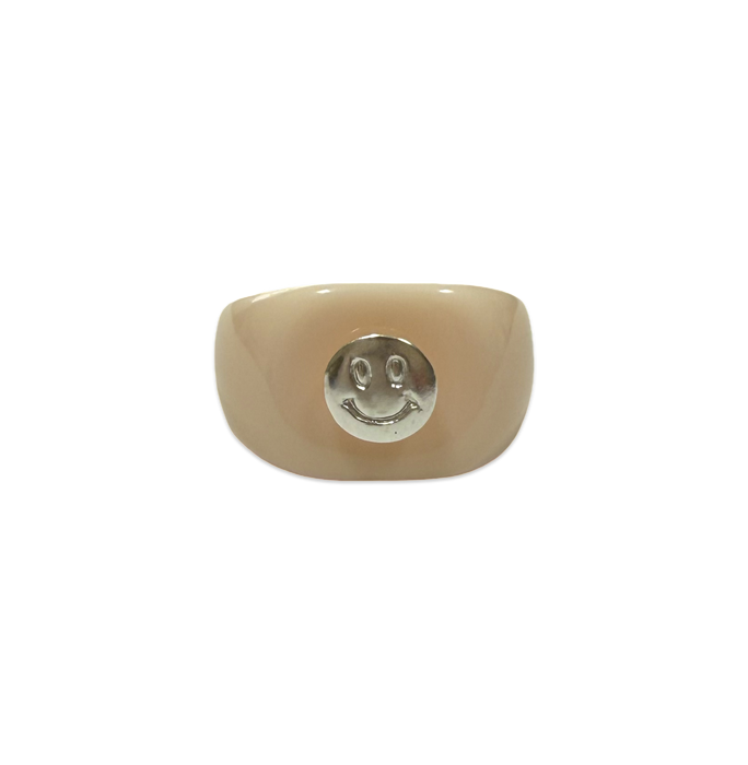 Sterling Silver Smiley Face Ring