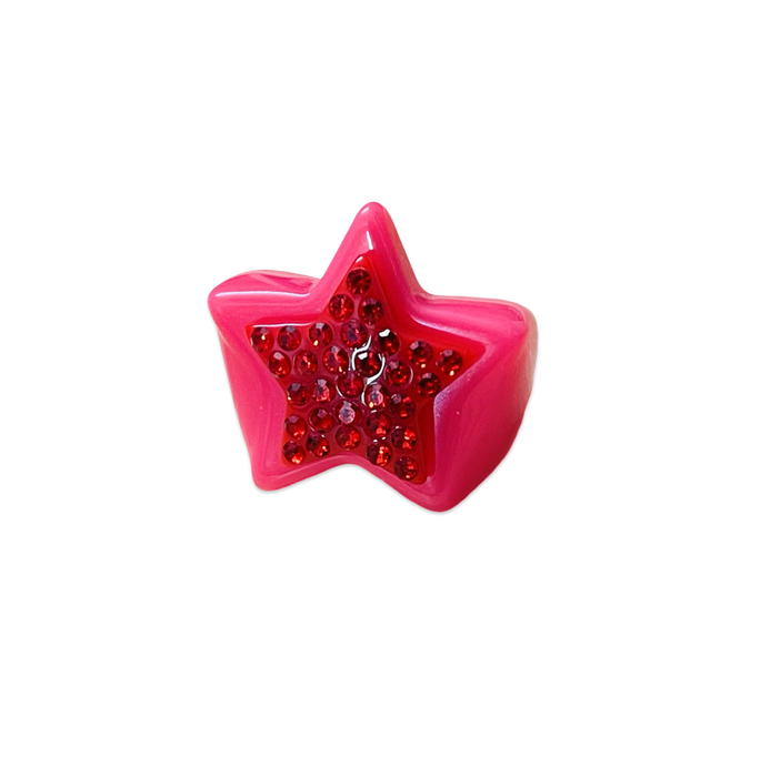 Star Base Large Crystal Star Ring