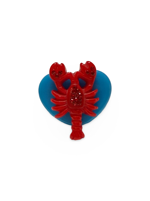 Crystal Lobster Circle and Heart LIMITED