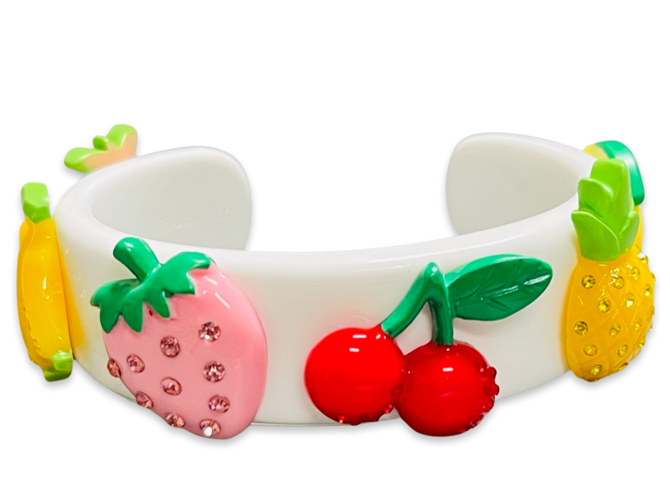 Crystal Fruit Salad Wide Cuff