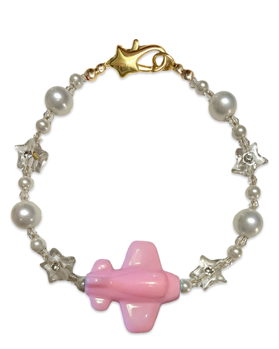 Crystal Beaded Plane Bracelet