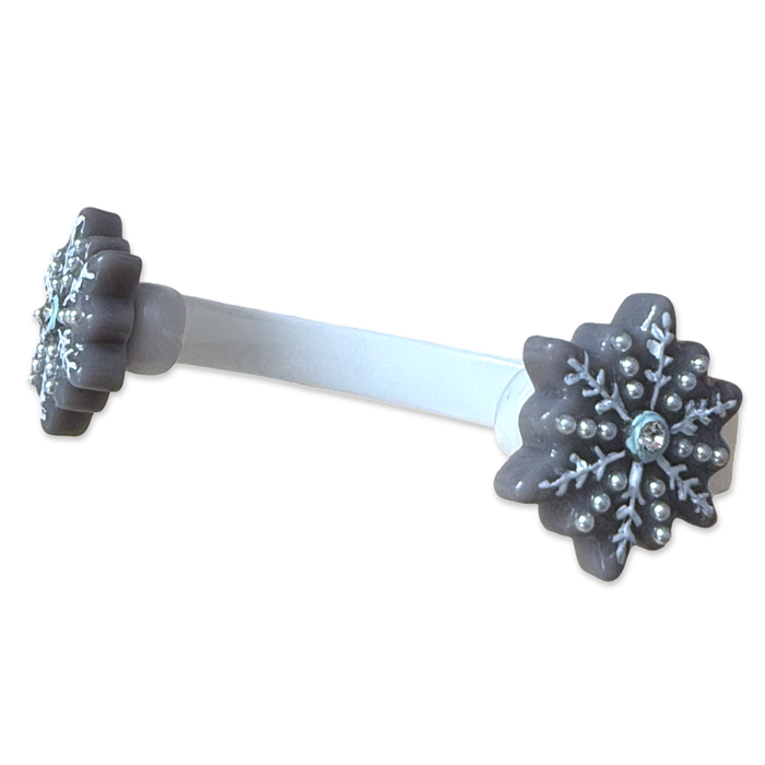 Snowflake Floating Cuff Bracelet