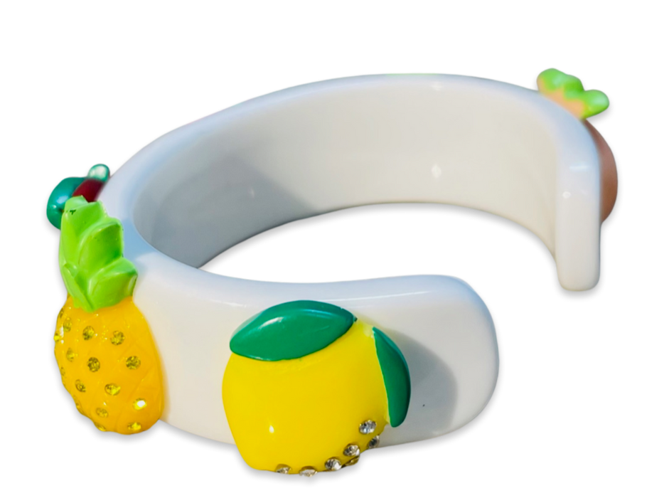 Crystal Fruit Salad Wide Cuff