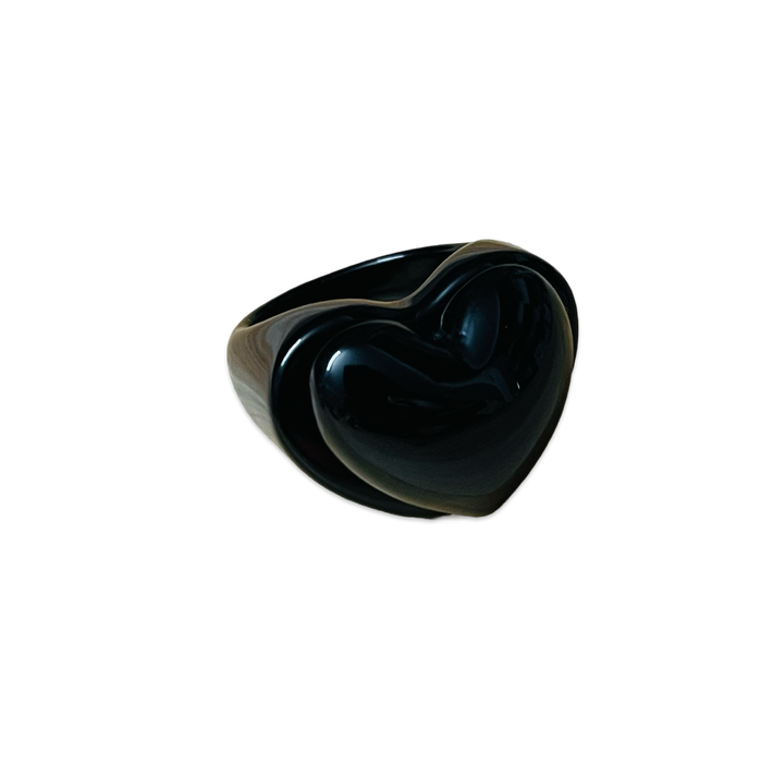Puffy Heart On Heart Base Ring