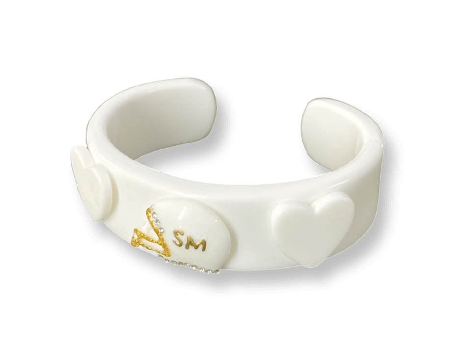 Crystal Helmet Wide Cuff Bracelet