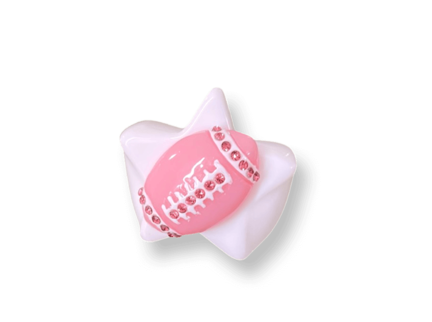 Crystal Football Ring