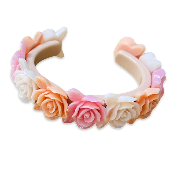 Rose Bouquet Thin Cuff