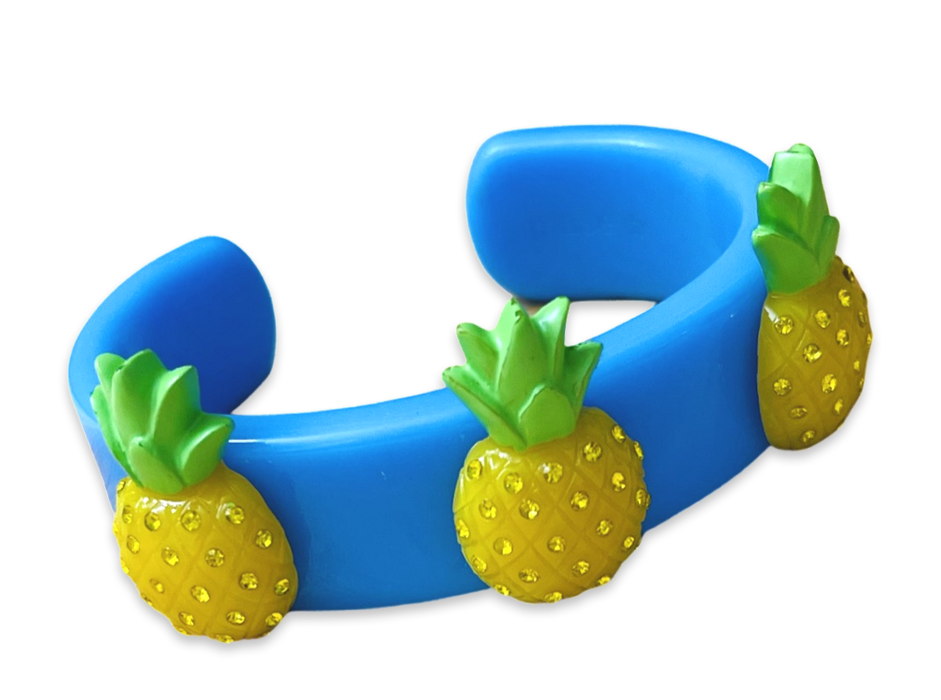 Crystal Pineapple Wide Cuff