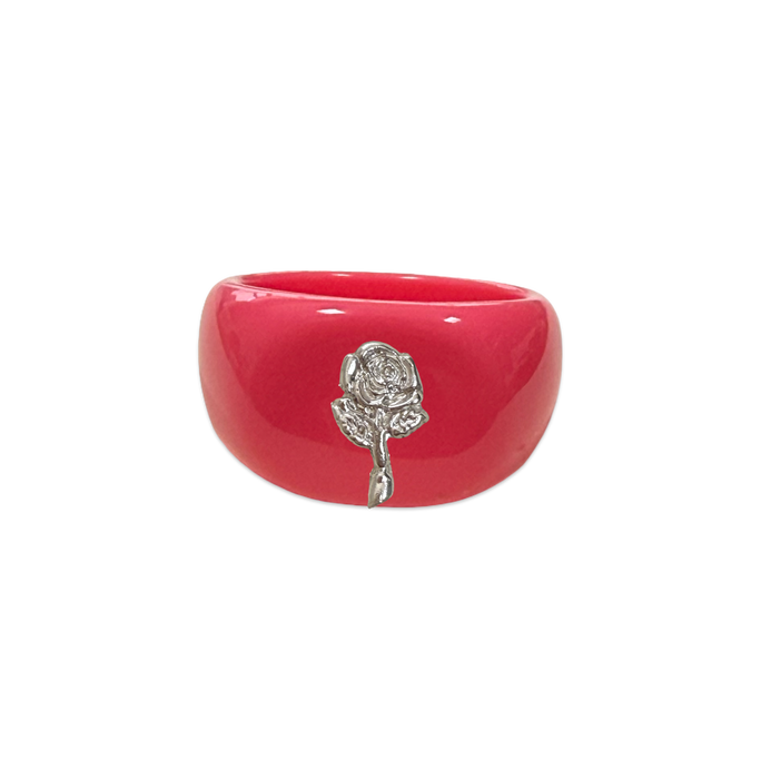 Sterling Silver Rose Ring
